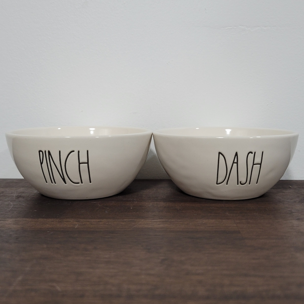 Rae Dunn Pinch & Dash Bowl Set